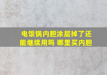 电饭锅内胆涂层掉了还能继续用吗 哪里买内胆